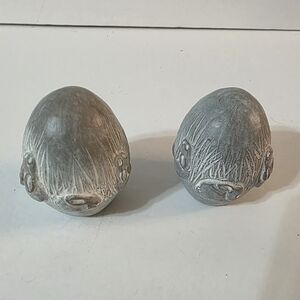 Isabel Bloom Easter Egg Figurine W Bunny Set Of 2